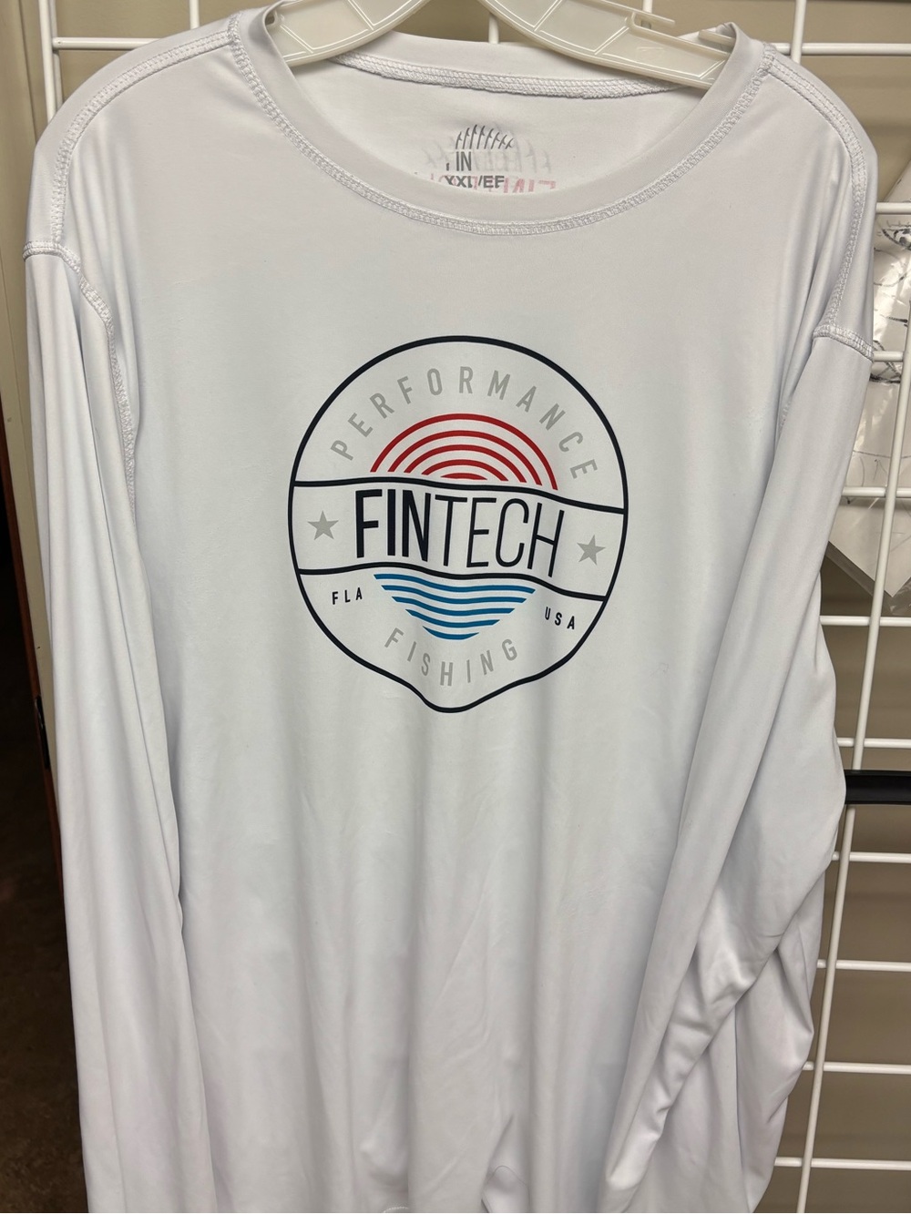 Fintech Performance Fishing Long Sleeve Polyester T-Shirt Size XXL EUC